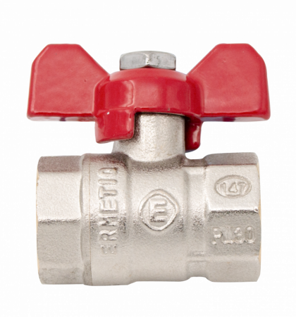 Instalatii apa/gaz/canalizare - Robinet tip fluture alama 1" FF