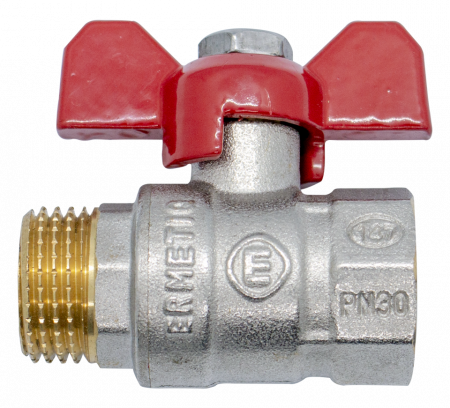 Instalatii apa/gaz/canalizare - Robinet tip fluture alama 3/4" MF
