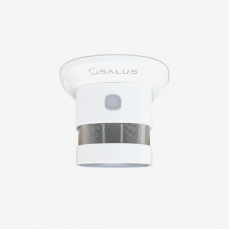 Incazire in Pardoseala - Senzor de fum smart / inteligent Salus SD600, Wi-Fi, alimentare baterie, alb