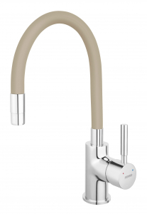 Promotii pachete chiuveta + baterie - Set chiuveta Ferro granit 78x48 grafite ,2 cuve,cu baterie flexibila Ferro negru
