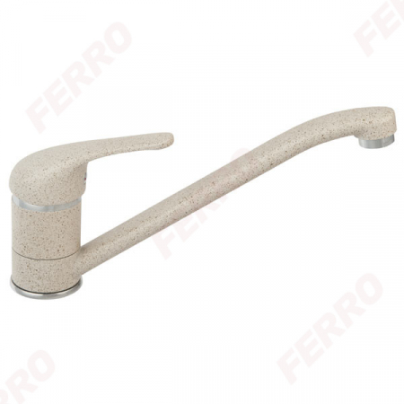 Set Chiuveta bucatarie Ferro Mezzo II 2 Cuve 78x48 cm NISIP si Baterie Ferro FREYA stativa bucatarie BRF4S [4]