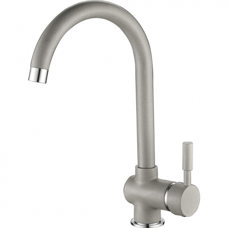 Set chiuveta bucatarie granit CASA BLANCA RONDO cu 1 cuva 51cm GRI+baterie GREY4H [3]