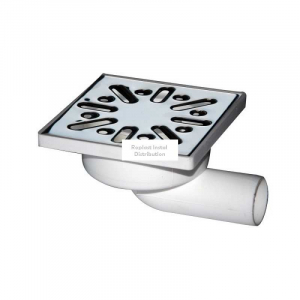 Instalatii apa/gaz/canalizare - Sifon pard 100x100 cu gratar inox si iesire laterala Ø32