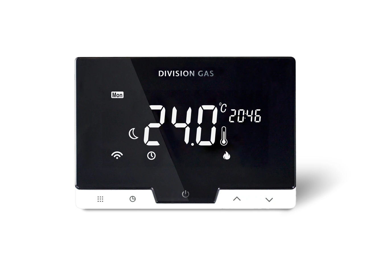 Termostate de Ambient - Termostat ambiental programabil fără fir (cu radiofrecvență) cu control de la distanță DG19 Wi-Fi Black
