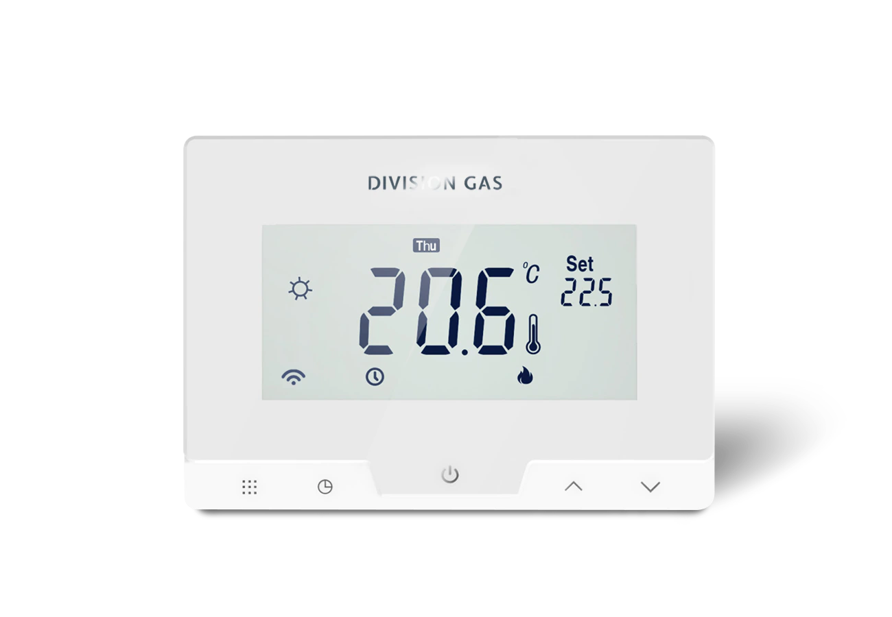 Termostate de Ambient - Termostat ambiental programabil fără fir (cu radiofrecvență) cu control de la distanță DG19 Wi-Fi White