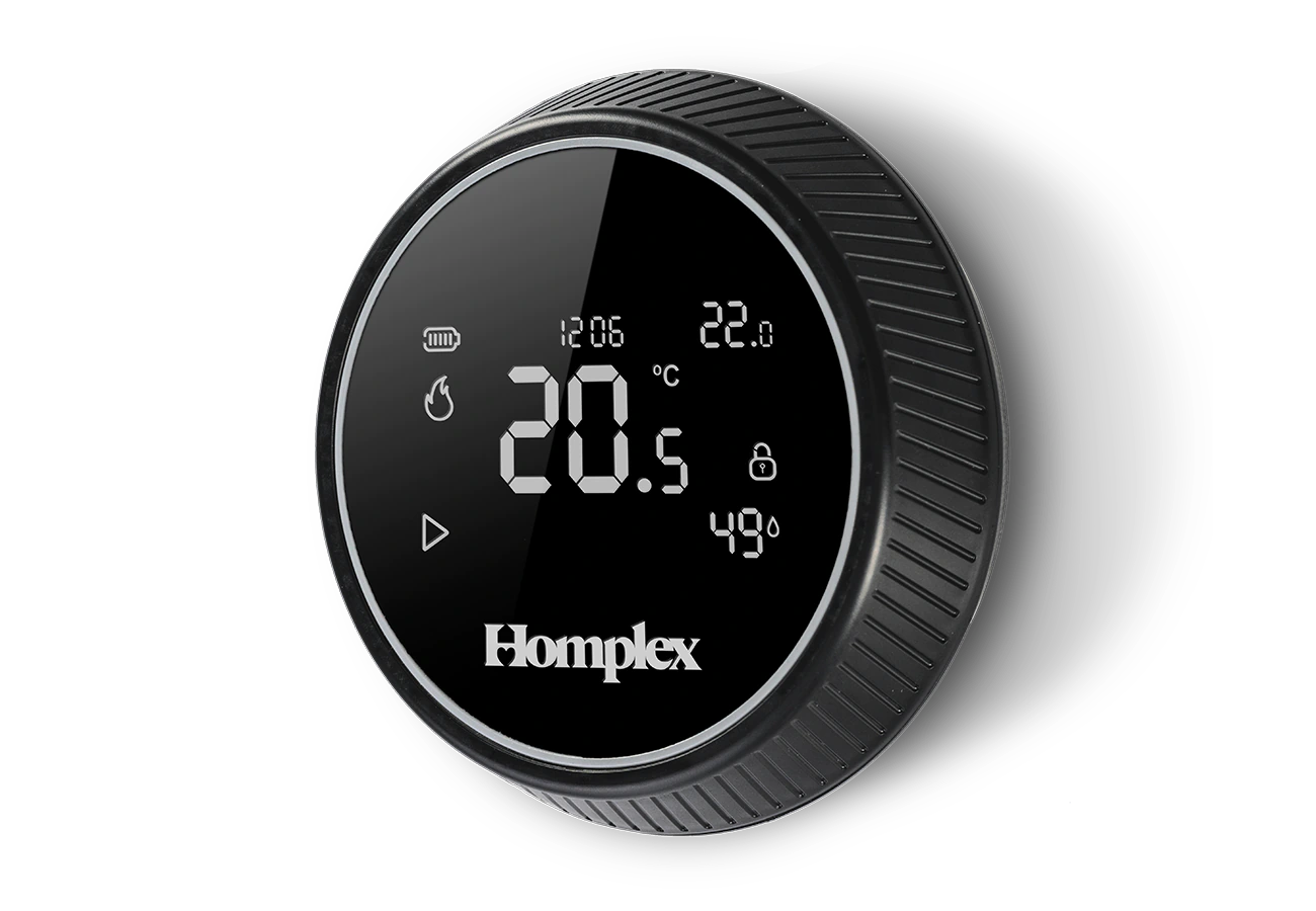 Termostate de Ambient - Termostat ambiental programabil inteligent Homplex NX1 cu control de la distanță, Black Edition