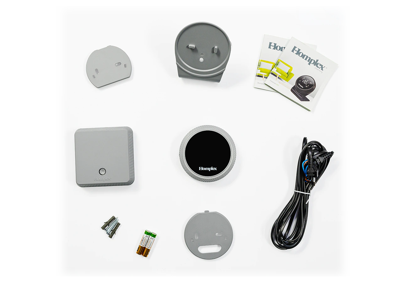 Termostat ambiental programabil inteligent Homplex NX1 cu control de la distanță, Graphite Gray [4]