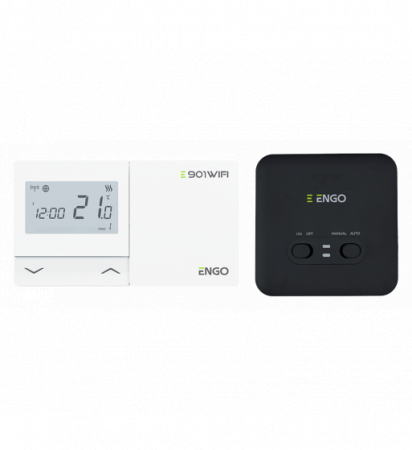Termostate de Ambient - TERMOSTAT DE CAMERA CONTROLABIL PRIN INTERNET WIFI ALB ENGO E901-WIFI