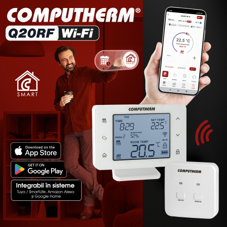Termostat de camera  Wi-Fi COMPUTHERM Q20RF Wi-Fi [2]