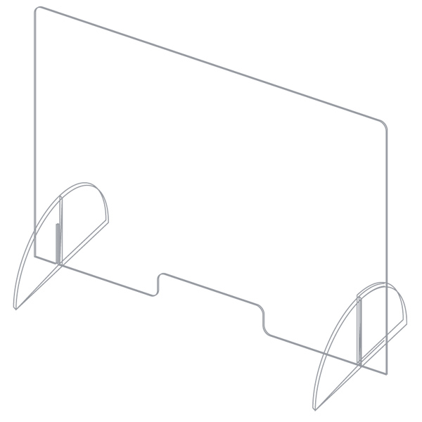 Counter Systems H 65 x L 75 CM - removable screen protector [2]
