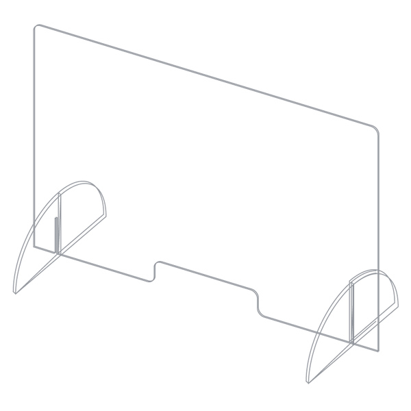 Counter Systems H 65 x L 90 CM - removable screen protector [2]