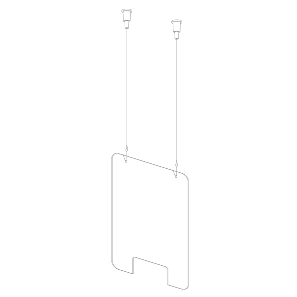 KIT Suspended protection plate L 75 x H 99 CM [2]