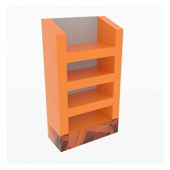 Standing Display Unit with Angled Top [1]