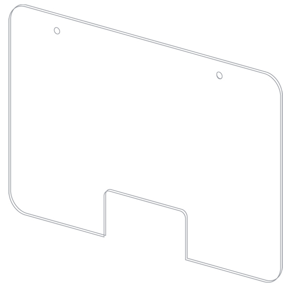 Suspended protection plate L 99 x H 66 CM [2]