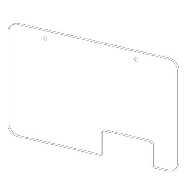 Suspended protection plate L 99 x H 75 CM [2]