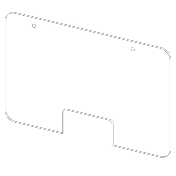 Suspended protection plate L 99 x H 75 CM [3]