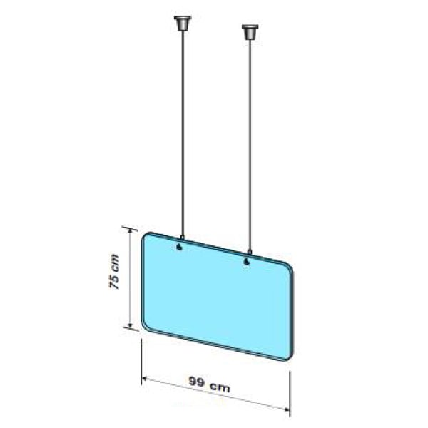 Suspended protection plate L 99 x H 75 CM [4]