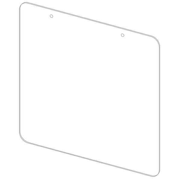 Suspended protection plate L 99 x H 99 CM [1]