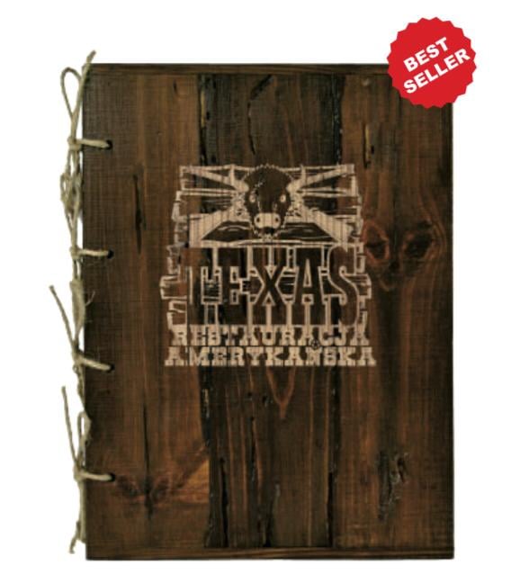 Wooden cover menu with rope [2]