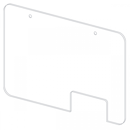 Suspended protection plate L 99 x H 66 CM [2]