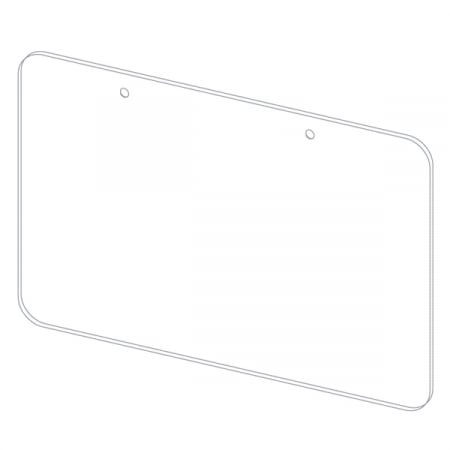 Suspended protection plate L 99 x H 75 CM [0]