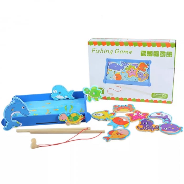 Joc educativ din lemn Pescuit Magnetic [2]