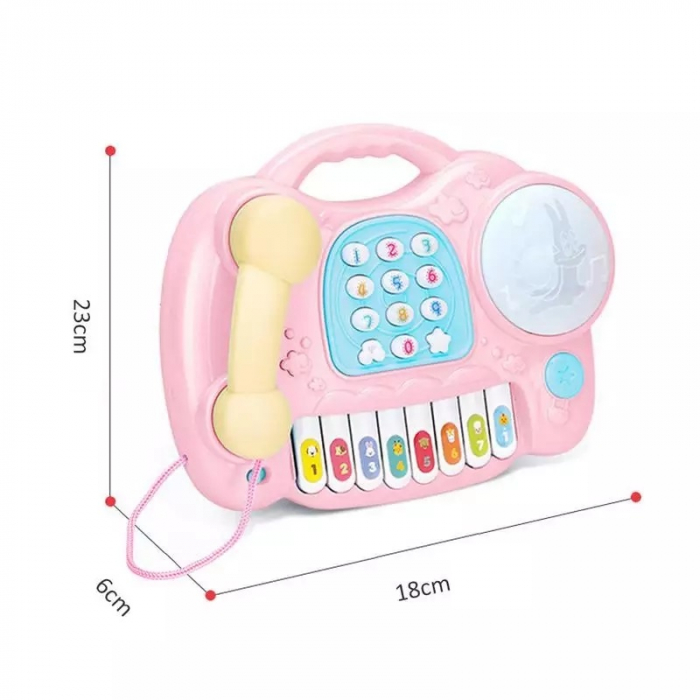 Jucarie muzicala Telefon si Orga, Roz, Toyska [4]