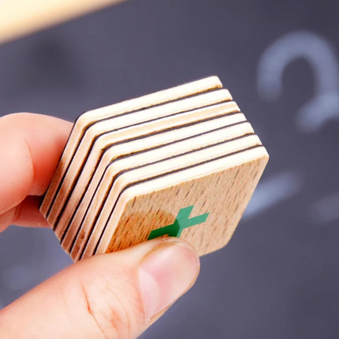 Tabla magnetica educativa si puzzle din lemn 4 in 1, Animale de snuruit [2]