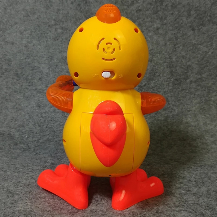 Jucarie Pui cu sunete si lumini, Drums Chicken, 20 cm, Toyska [2]