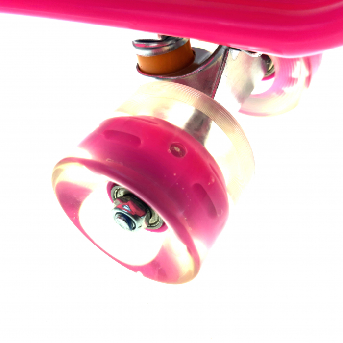 Penny Board cu roti luminoase LED, 55 cm, Roz, Toyska [3]