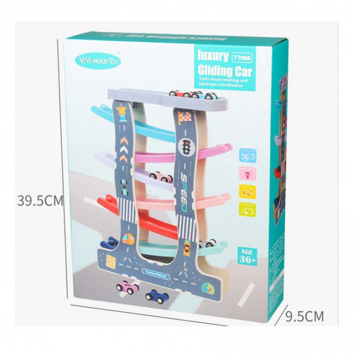 Circuit cu masinute din lemn 7 Piste Raliu, Toyska [2]