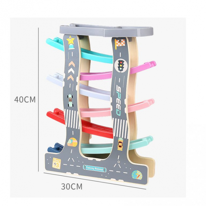 Circuit cu masinute din lemn 7 Piste Raliu, Toyska [3]