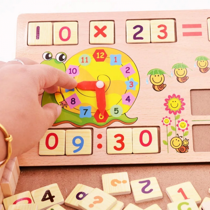 Joc multifunctional Montessori Matematica, multicolor [4]