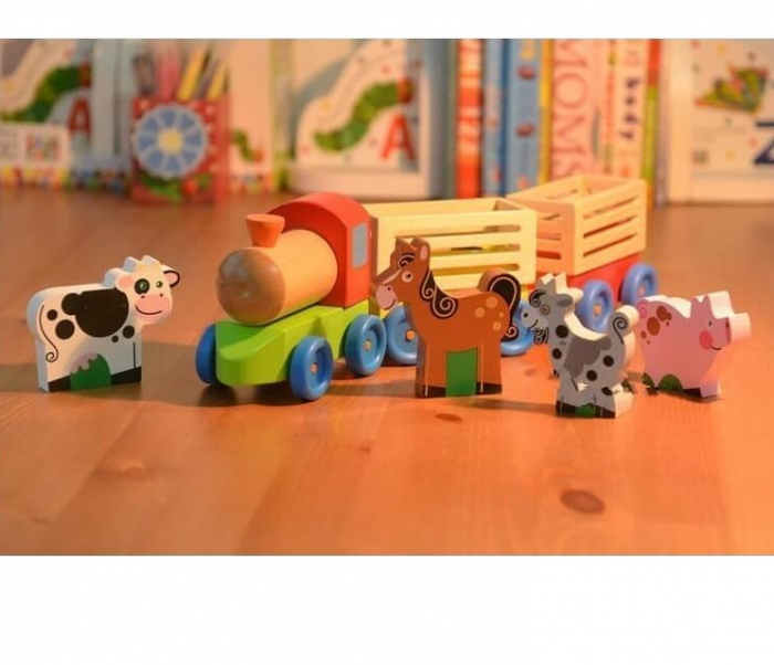 Trenulet din lemn, Ferma Animalelor, Toyska [3]