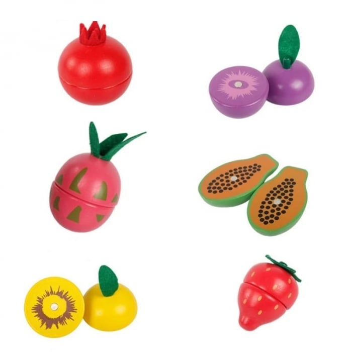 Set Fructe de feliat din lemn cu magnet [2]