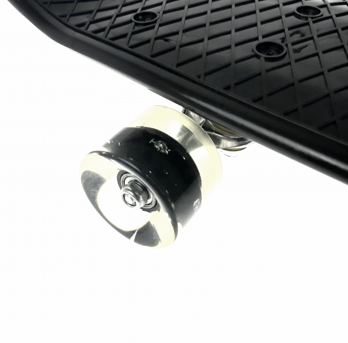 Penny Board cu roti luminoase LED, 55 cm, Negru, Toyska [2]