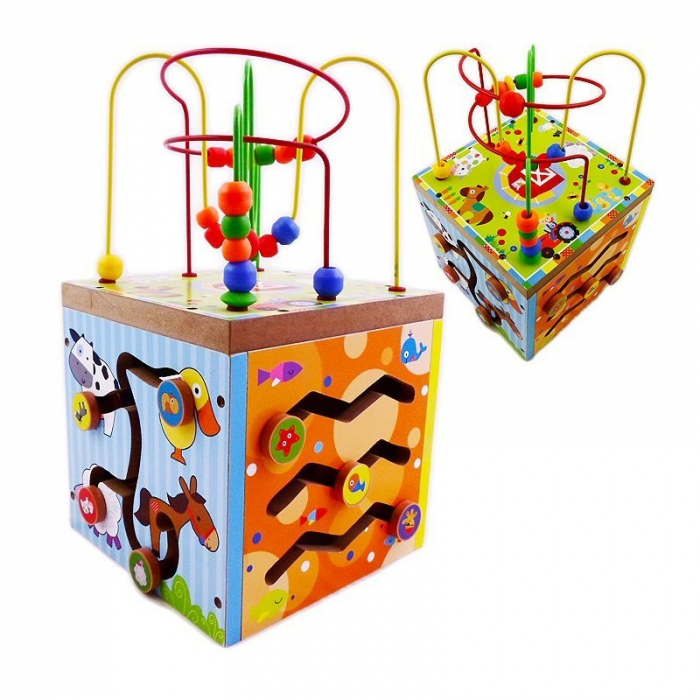 Cub educativ multifunctional 5 in 1 Ferma, Toyska [3]