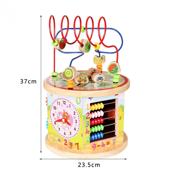 Centru activitati din lemn educativ 7 in 1, 37cm [3]