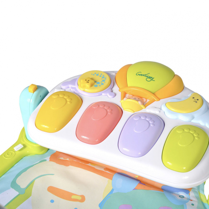 Saltea de joaca bebe cu pian Go!Go!, 92x80, Toyska [5]