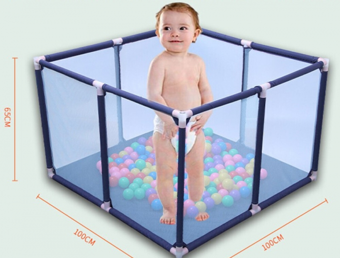 Tarc de joaca pentru bebelusi, 50 bile, 100x100x65 cm [4]