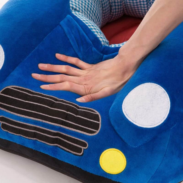 Fotoliu din plus bebe Masinuta, albastru [4]