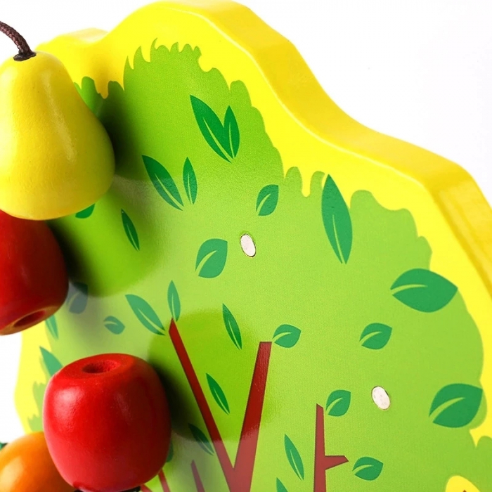 Joc Montessori de indemanare Copacul cu fructe magnetice, multicolor [3]