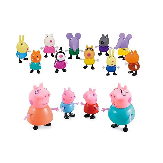 Set 14 figurine Peppa Pig, multicolor [3]