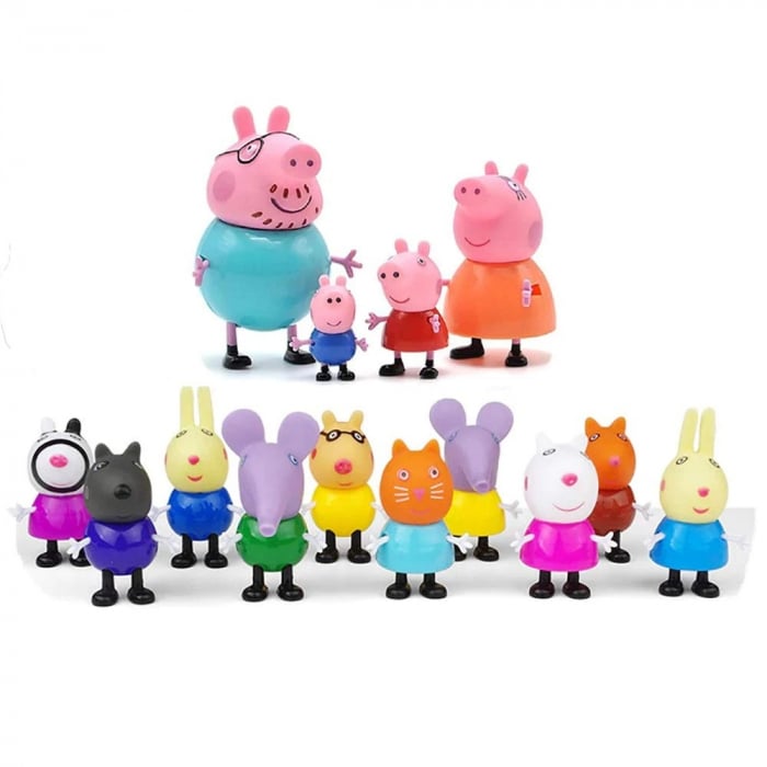 Set 14 figurine Peppa Pig, multicolor [2]