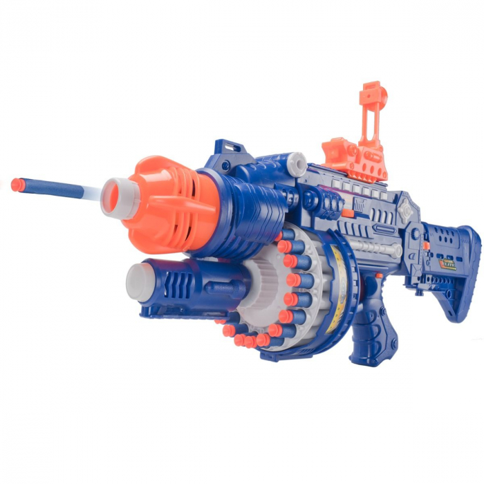 Pusca automata Blaster Sharp-Shooter, gloante cu ventuze din spuma, multicolor [5]