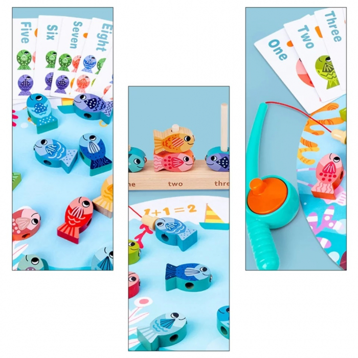 Joc educativ de Pescuit magnetic, Kitten Fishing, multicolor [5]