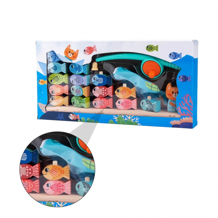 Joc educativ de Pescuit magnetic, Kitten Fishing, multicolor [3]