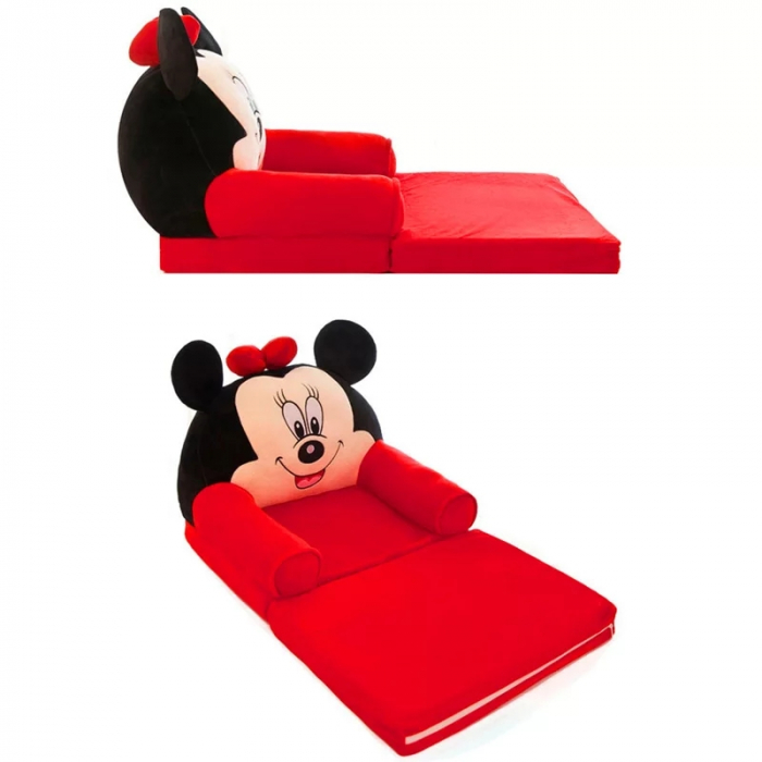 Fotoliu extensibil din plus Minnie Mouse, 80x50 cm [3]