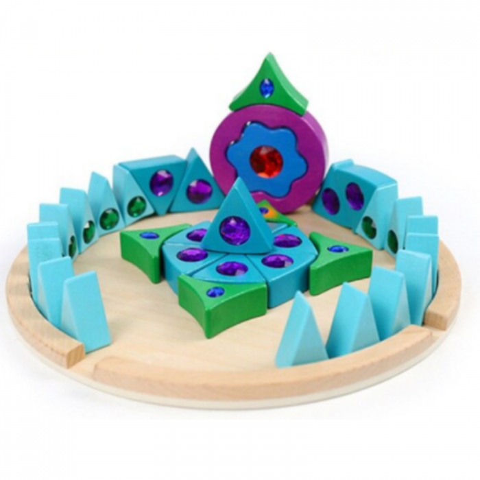 Joc Puzzle Creativ din lemn Mandala, multicolor [6]