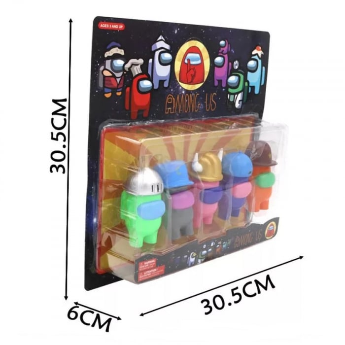 Set 5 Figurine Among US, plastic, multicolor [2]